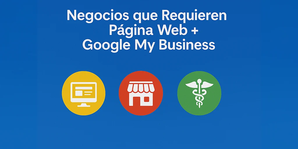 Negocios que Requieren Página Web + Google My Business