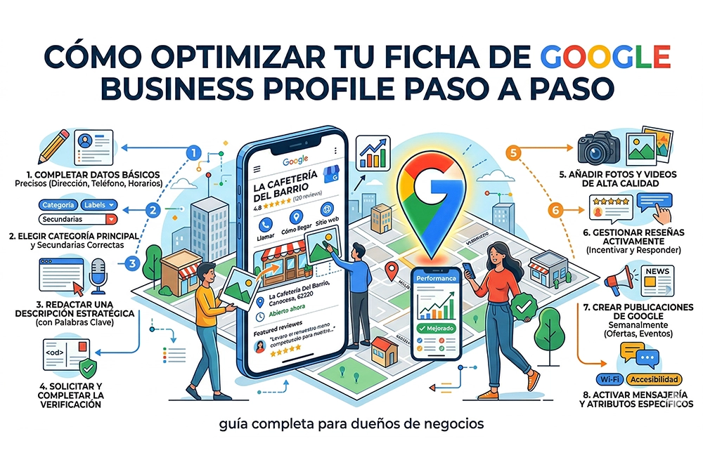 Cómo optimizar tu ficha de Google Business Profile paso a paso