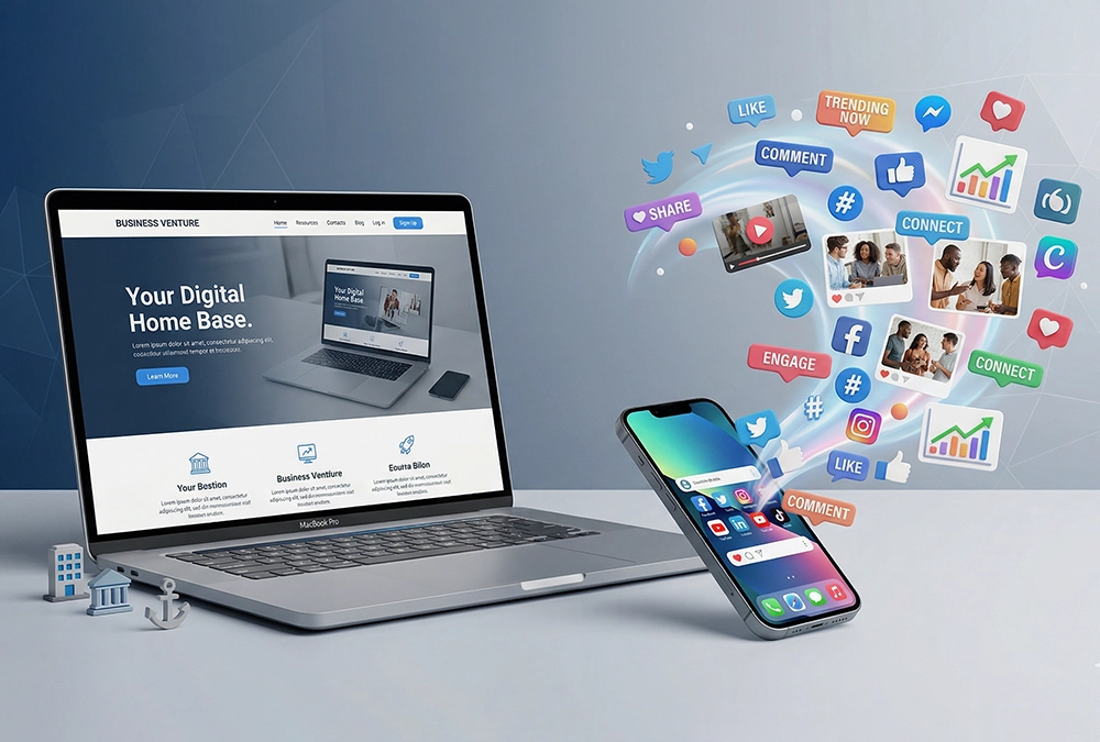 Entonces, ¿web, redes o ambas?