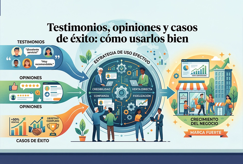 Testimonios, opiniones y casos de éxito: cómo usarlos bien