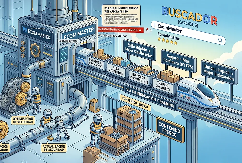 Por qué el mantenimiento web para ecommerce afecta al SEO