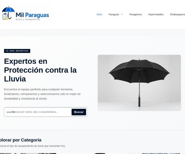 Captura de la web Mil Paraguas