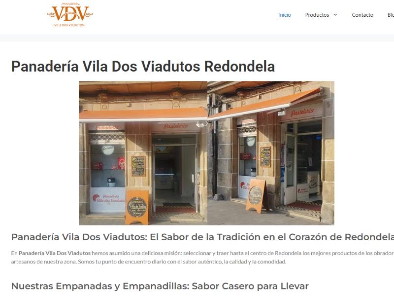 Captura de la web Panadería Vila dos Viadutos